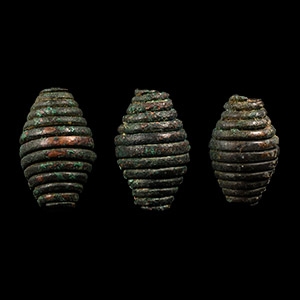 Bronze Age Coiled Necklace Bead Group