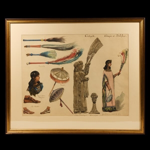 Assyrian Watercolour Painting