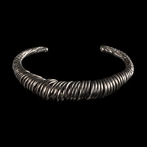 Silver Coiled Bracelet