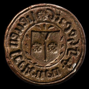 Large Flemish Medieval lieu en sce peueu et gherzte Seal Matrix