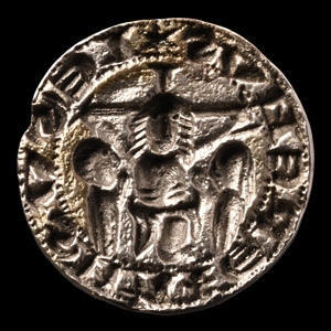 English Medieval Silver Chessman Type Seal Matrix