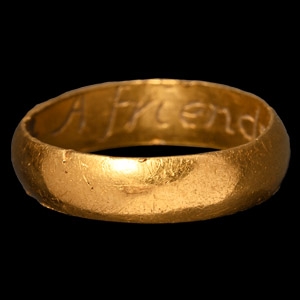 Post Medieval Gold A Friends Gift Posy Ring