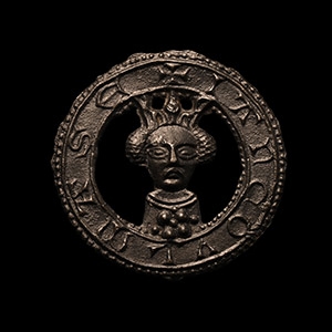 Medieval Thames Crowned Bust Pilgrims Badge