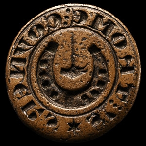 Medieval Thames Round Seal Matrix for Thome Coyner, a Farrier