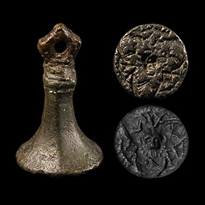 Medieval Chessman Seal Matrix with Mask
