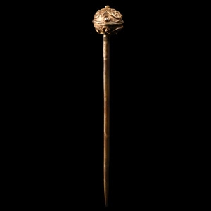 Tudor Gilt Silver Dress Pin