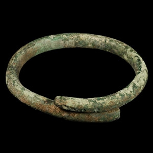 Heavy Bronze Age Coiled Bracelet