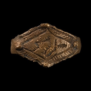 Viking Age Ring with Lozenge-Shaped Bezel