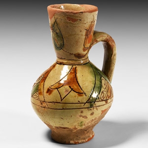 Byzantine Glazed Sgraffito Jug
