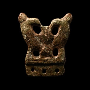 Late Anglo-Saxon Strap End with Dragons