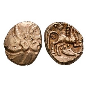 Celtic Iron Age Coins - Catuvellauni - Addedomaros - Six Armed Spiral Gold Stater