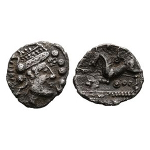 Celtic Iron Age Coins - Iceni - Bury Helmet  - AR Unit
