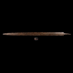 Migration Period Sword Blade with Agate Pommel