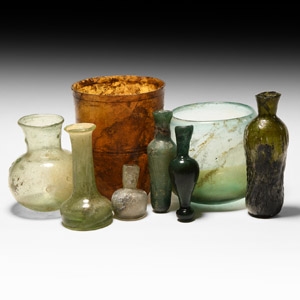 Roman Byzantine and Islamic Glass Vessel Collection