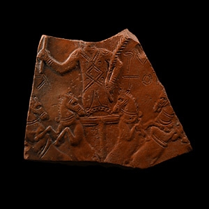 Roman Auriga in Quadriga Redware Sherd