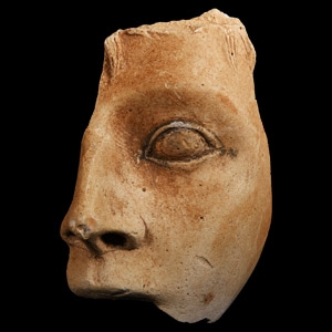 Etruscan Terracotta Fragment of a Face
