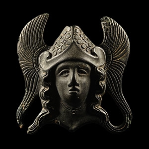 Head of Minerva with Helm Appliqué