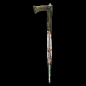 Elamite Ceremonial Axe with Silver Sleeve