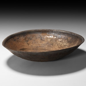 Roman Silver Dish with Marine Encrustations