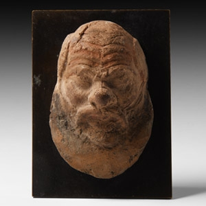 Terracotta Mask of a Satyr