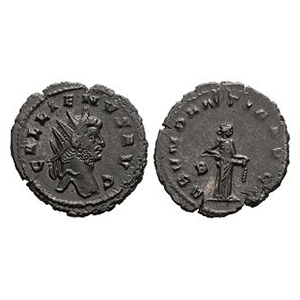 Ancient Roman Imperial Coins - Gallienus - Abundantia AE Antoninianus