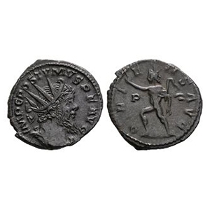 Ancient Roman Imperial Coins - Postumus - Sol AE Antoninianus