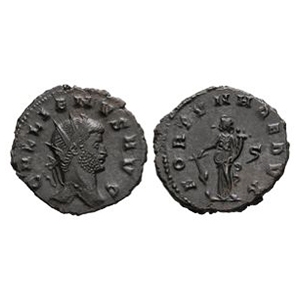 Ancient Roman Imperial Coins - Gallienus - Fortuna Billon Antoninianus