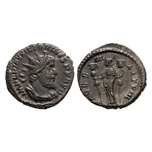 Ancient Roman Imperial Coins - Victorinus  - Fides Militum AE Antoninianus