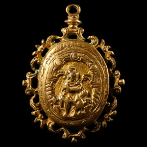 Gilt Reliquary Pendant