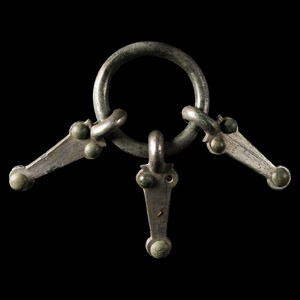 Saxon Silvered Bronze Bridle Fitting
