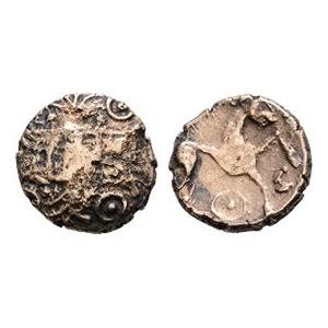 Celtic Iron Age Coins - Iceni - Irstead Trefoil - Gold Quarter Stater