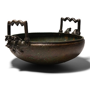 Western Asiatic Bronze Zoomorphic Cauldron