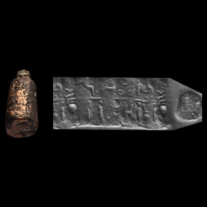 Bronze Cylinder Seal Pendant