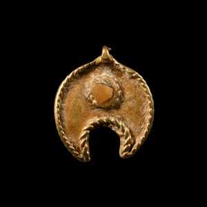 Byzantine Gold Lunar Pendant