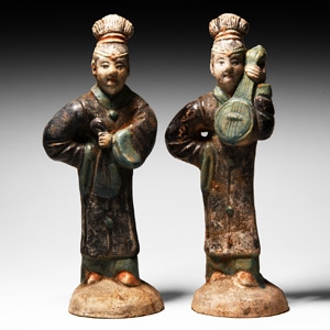 Chinese Ming Figure Pair