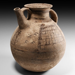 Western Asiatic Painted Spouted Vessel