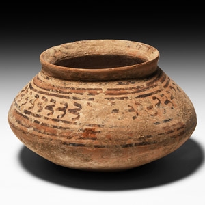 Western Asiatic Biconvex Painted Jar