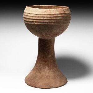 Large Western Asiatic Terracotta Chalice