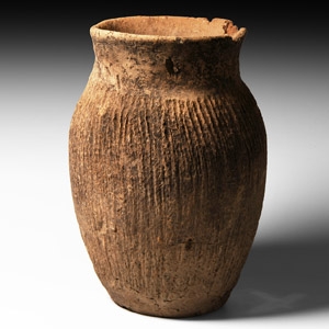 Chinese Neolithic Leather-Look Jar