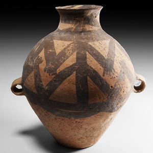 Chinese Neolithic Painted  Frog Jar