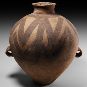 Chinese Neolithic Painted Frog Jar