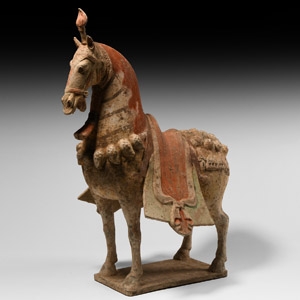 Chinese Northern Qi Caparisoned Horse