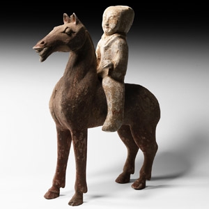 Chinese Han Horse with Separable Rider