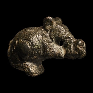 Roman Bronze Mouse Holding Nut