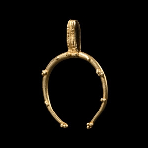 Roman Gold Lunula Pendant
