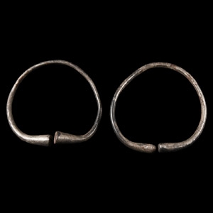 Bronze Age Silver Bracelet Pair