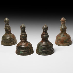Roman Bronze Triclinium Finial Set