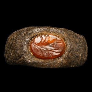 Roman Military Ring with Scorpion Gemstone