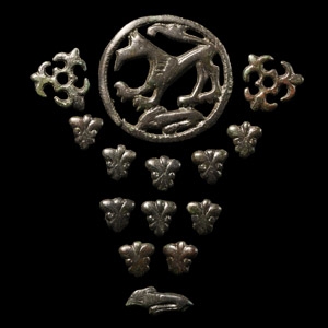 Medieval Horse Harness Mount Group