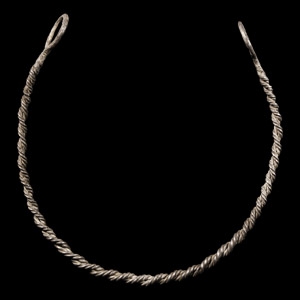 Viking Age Silver Twisted Torc